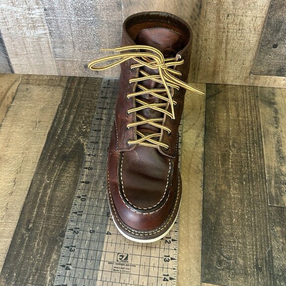 Red Wing 1907 Heritage Cooper Moc Toe Work Boots Mens 11.5 D - Picture 3 of 12